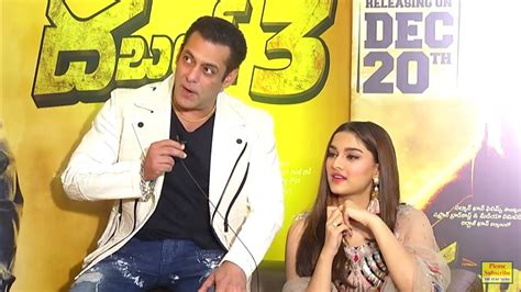 Salman Khan And Sonakshi Simha Prabhu Deva Sudeep Talking About Dabangg 3 Film Youtube