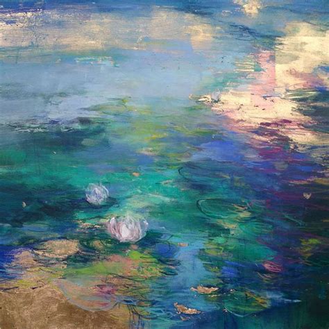 Magdalena Morey Pond Painting Water Lilies Painting Painting