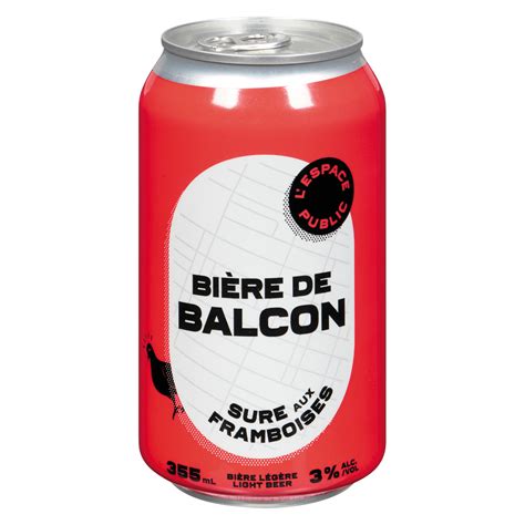 Bière sure aux framboise en canette 3 alcool