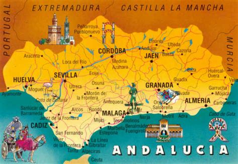 Mapa De Andalucía Mapa Físico Geográfico Político Turístico Y