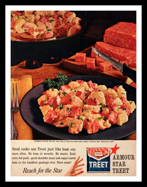 1962 Armour Star Treet Ad Canned Ham Canned Meat Wall Etsy