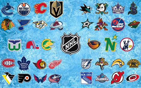 Nhl Wallpaper I Made With My Favourite Logo From Each Franchise Hockey
