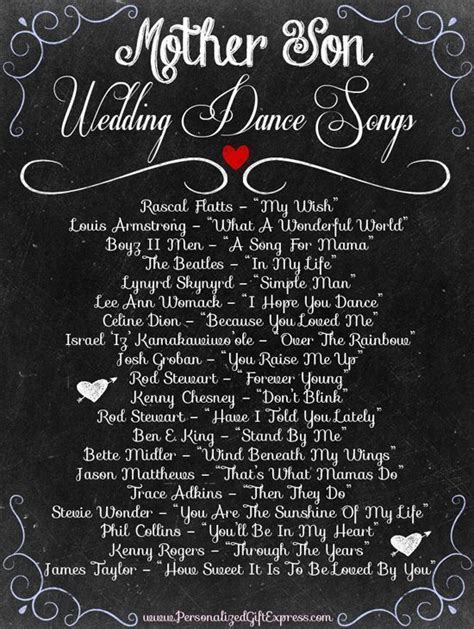 Take a look a peek and if you don't see your favorite country first dance song, leave a comment and let me know what it is! Top 20 Mother Son Dance Wedding Songs | Wedding dance ...