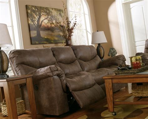 Alzena Gunsmoke Reclining Sofa By Ashley Furniture
