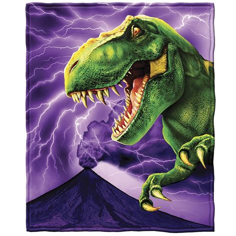 Purple T Rex Dinosaur Blanket Throw Blanket Kids T Idea 50x60
