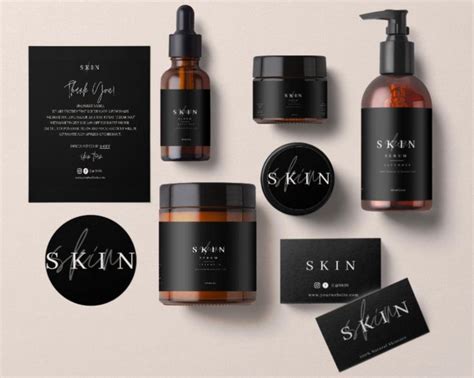 Skin Care Product Label Templateskincare Diy Logoeditable Etsy