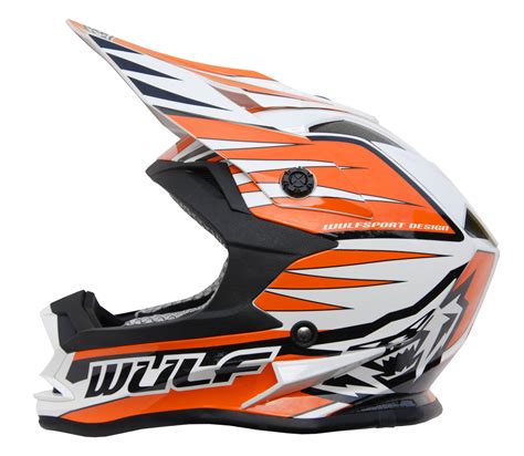 Wulfsport Cub Advance Helmet Orange Fics Motorcycles