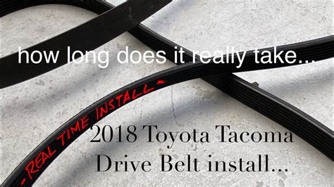 2018 Toyota Tacoma Drive Belt Installation No More Squeal YouTube