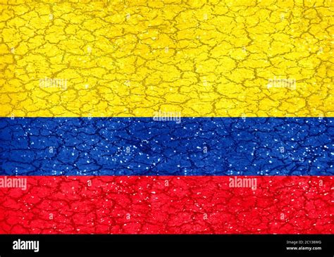 Grunge Style Colombia National Flag Stock Photo Alamy