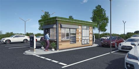 Where did the shipping container drive thru come from? This is entry #13 by M13DESIGN in a crowdsourcing contest ...