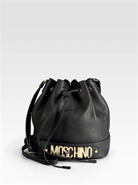 Moschino Rosello Moschino Bucket Bag In Black Lyst