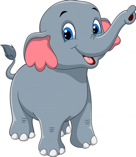 Premium Vector Cute Elephant Cartoon Elephant Cartoon Images Cute