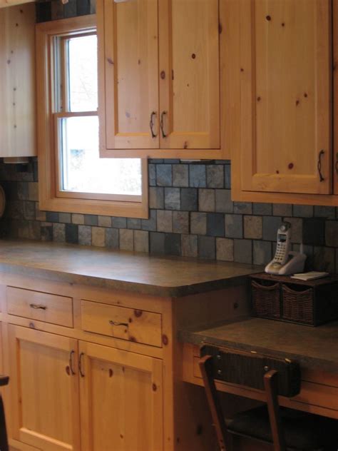 Beetle kill pine bathroom vanity and bench. Strategic kitchens - Knotty pine kitchen - Strategic ...