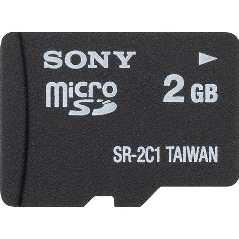 Sony 2gb Microsd Memory Card With Sd Adapter Sr2a1 Bandh Photo