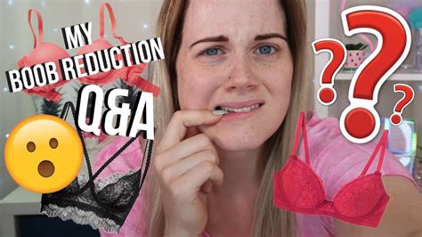 My Breast Reduction Q A Youtube