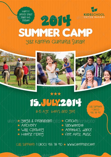 free summer camp flyer template professional sample t