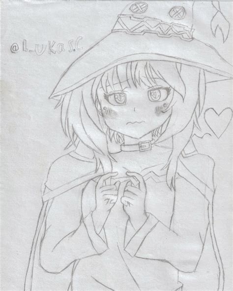 I Made A Sketch From Megumin Today I Hope You Like It I Will Maybe