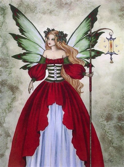 Fairy Art Amy Brown Christmas Sprite More Pixies Fairies Fairies Elves