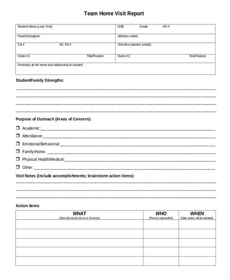 The Sample Report Form Is Shown In This File And Contains Information
