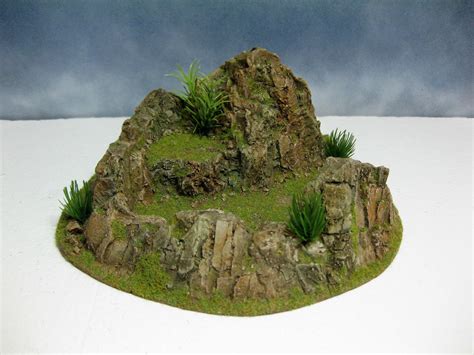 Wargame Terrain 40 Mm 28 Mm Mountain Stronghold Painted Resin War Game