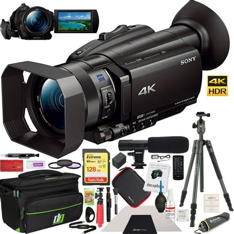Sony Fdr Ax700b 4k Hdr Camcorder Bundle With 128gb Memory Card