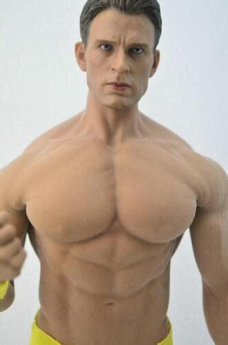 Phicen Captain America Chris Evans Head Seamless Male Muscular Body M