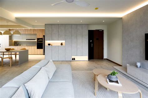 Minimalist Living Room Design Singapore Cabinets Matttroy