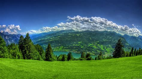 Panoramic Mountain Landscape Wallpaper Nature And Landscape