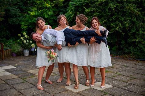 Bridesmaids Photo Photography Groom Country Wedding Pose Fun Laugh