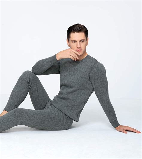 lapasa men s ultra heavyweight thermal underwear double layer long john set flee ebay
