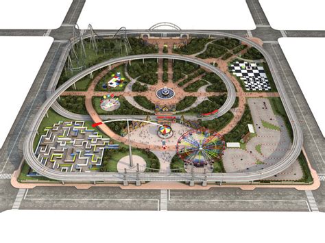 Amusement Park 3d Models For Download Turbosquid