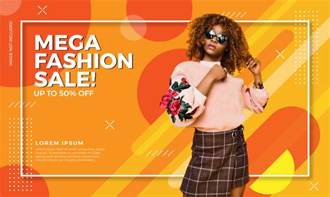 Colorful Fashion Sale Banner Vector Art At Vecteezy