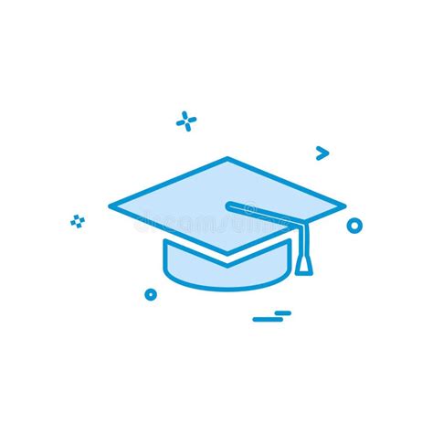 College Education Graduation Cap Hat University Icon Vector Design