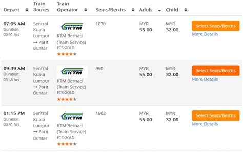 To go from kl to bangkok, you'd look up the ets fare from kl sentral to padang besar, then add the sleeper fare from padang besar to bangkok. ETS Butterworth To KL Sentral Online Tickets | Tiket Bas ...