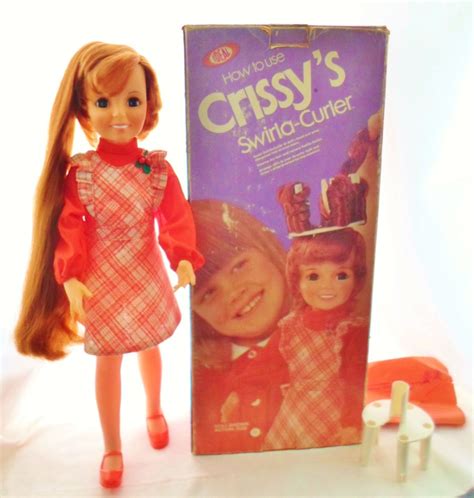 Vintage 1973 Ideal Crissy Doll With A Swirla Curler Original Clothes