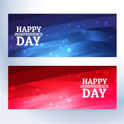 Happy Independence Day Banners Download Free Vector Art Stock