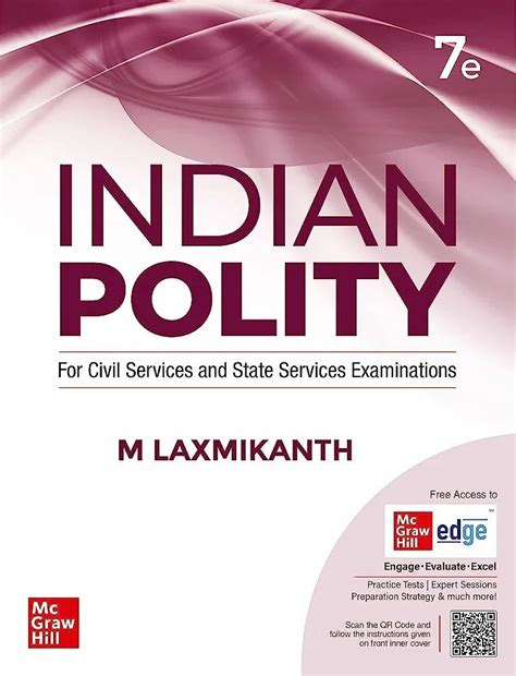 Indian Polity E By M Laxmikanth By McGrawhill Edge At Rs Piece Rambagh Agra ID