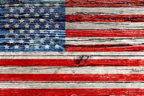 Old Painted American Flag Wall Mural | Murals Your Way