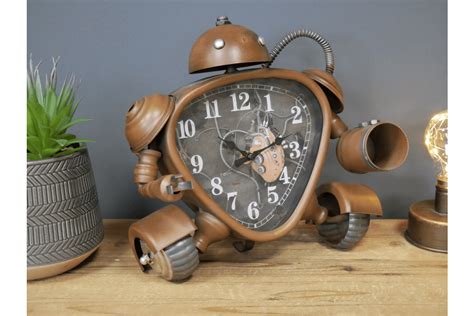 Industrial Robot Clock Copperwood Home