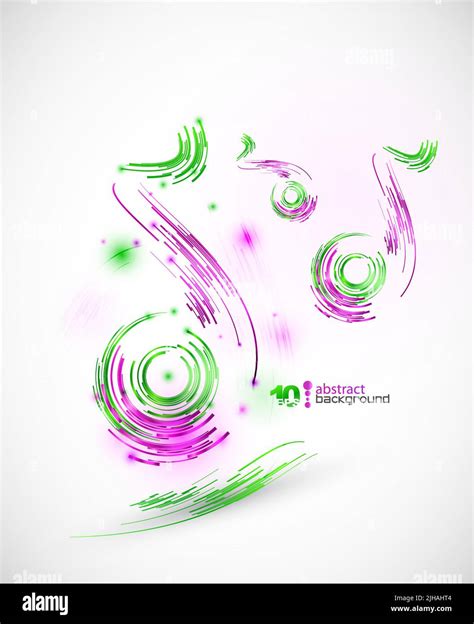 Abstract Colorful Background With Music Theme Stock Vector Image And Art