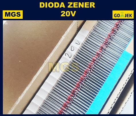 Elektronik Komponen Dioda Dioda Zener 20v Diode Zener 20v 10pcs