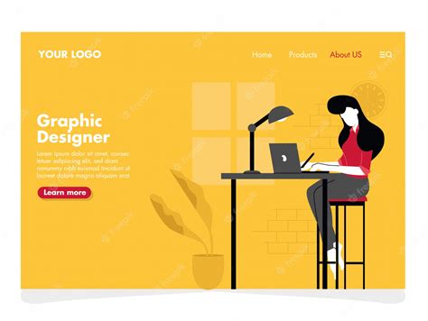 Premium Vector Graphic Designer Illustration For Landing Page