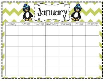 FREEBIE Colorful Blank Monthly Calendar | Kids calendar, Printable