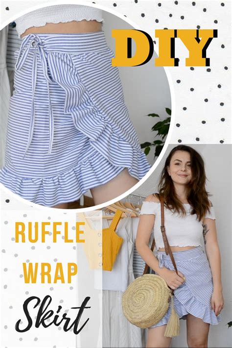 Make Your Own Ruffled Wrap Skirt With This Easy Diy Tutorial It S Easy Fast Super Cute And