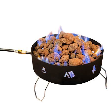 Lava has a rustic and natural look. Stansport Propane Fire Pit - with Lava Rocks - Walmart.com