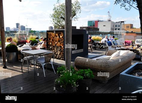 Boundary Rooftop Bar Shoreditch London Stock Photo Alamy