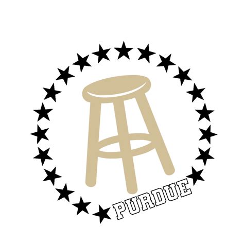 Purdue Barstool Purdue Bar Stools Custom Stickers