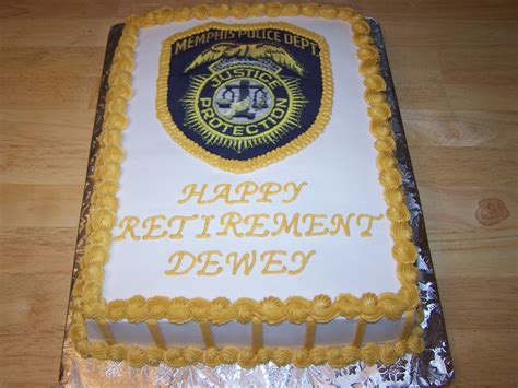 Police Cheif Retirement 12 Sheet Iced In Bc Edible Image Scanned