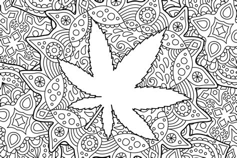 Printable Weed Coloring Pages