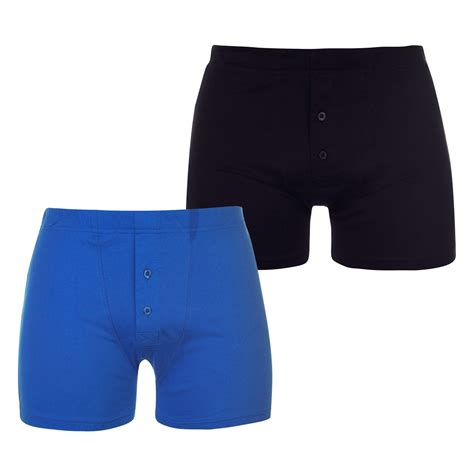 Slazenger Mens 2 Pack Boxers Underwear Boxer Breathable Cotton Elasticated Waist Ebay